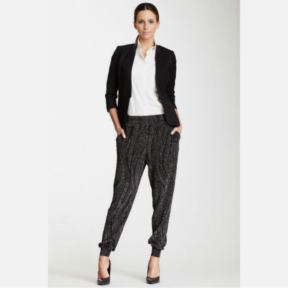 Torn by Ronny Kobo Limor Metallic Pants